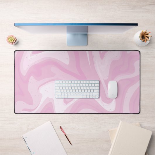 Blush Pink Marble Swirl Bureaumat (Kantoor 1)