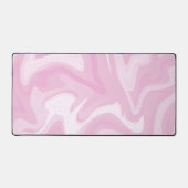 Blush Pink Marble Swirl Bureaumat (Voorkant)