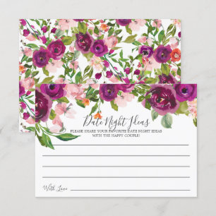Blush Pink & Marsala Bloemen Datum Nacht Ideeën Ka Kaart