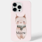 Blush Pink Meow Cat Case-Mate iPhone Case (Achterkant)