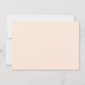 Blush Pink Merci Beaucoup Elegante Kalligrafie Bedankkaart (Achterkant)