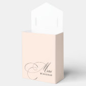 Blush Pink Merci Beaucoup Kalligrafie Dank u Bedankdoosjes (Geopend)