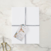 Blush Pink Mermaid Tail Baby shower Cadeaulabel (Met Touw)