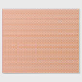 Blush Pink met Oranje Diamonds Wrapping Paper Cadeaupapier (Vlak)
