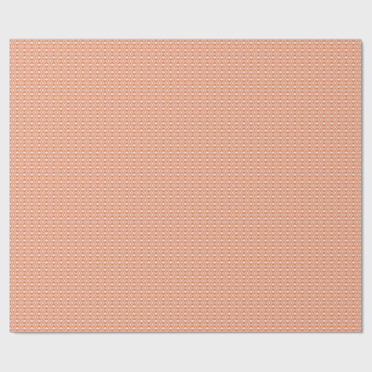Blush Pink met Oranje Diamonds Wrapping Paper Cadeaupapier (Vlak)