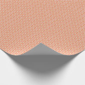 Blush Pink met Oranje Diamonds Wrapping Paper Cadeaupapier (Hoek)