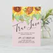 Blush Pink met Sunflower Weddenbudget (Staand voorkant)