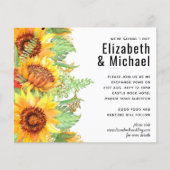 Blush Pink met Sunflower Weddenbudget (Voorkant)