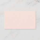 Blush Pink Minimal Wedding Website Informatiekaartje (Achterkant)