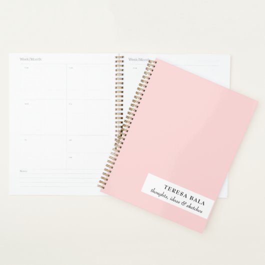 Blush Pink Minimalist 2026 Design Planner (Display)