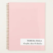 Blush Pink Minimalist 2026 Design Planner (Voorkant)