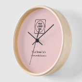 Blush Pink Minimalist | Custom Modern Business  (Hoek)