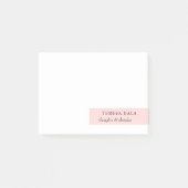 Blush Pink Minimalist Modern Design Post-it® Notes (Voorkant)