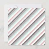 Blush Pink & Mint Baby shower Kleur Palet Kaart (Achterkant)