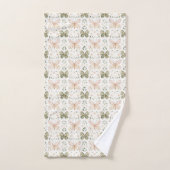 Blush Pink Mint Green Butterflies  Bad Handdoek (Handdoek)