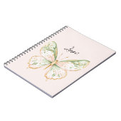 Blush Pink Mint Green Gold Butterfly Love Notitieboek (Linkerzijde)