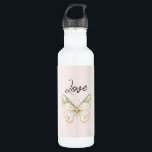 Blush Pink Mint Green Gold Butterfly  Waterfles<br><div class="desc">Blush Pink Mint Green Gold Butterfly</div>