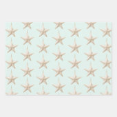 Blush Pink Mint Star Ornaments Christmas Inpakpapier Vel (Voorkant 3)