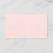 Blush Pink Modern Business Logo Loyalty Kaart (Achterkant)