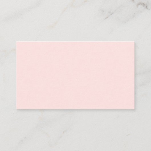 Blush Pink Modern Business Logo Loyalty Kaart (Achterkant)