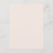 Blush Pink Modern Edge Elegant Monogram Details Informatiekaartje (Achterkant)