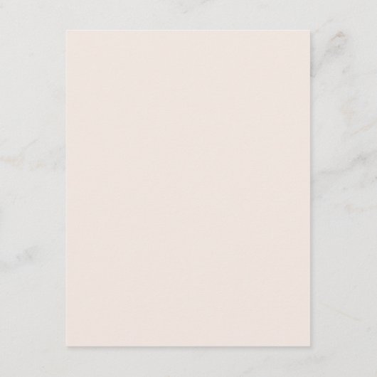 Blush Pink Modern Edge Elegant Monogram Details Informatiekaartje (Achterkant)