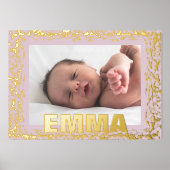 BLUSH PINK | MODERN GOLD TEXTUURFOTO-LIJST FOLIE AFDRUKKEN (Voorkant)