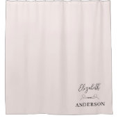 Blush Pink Modern Minimalist Douchegordijn (Voorkant)