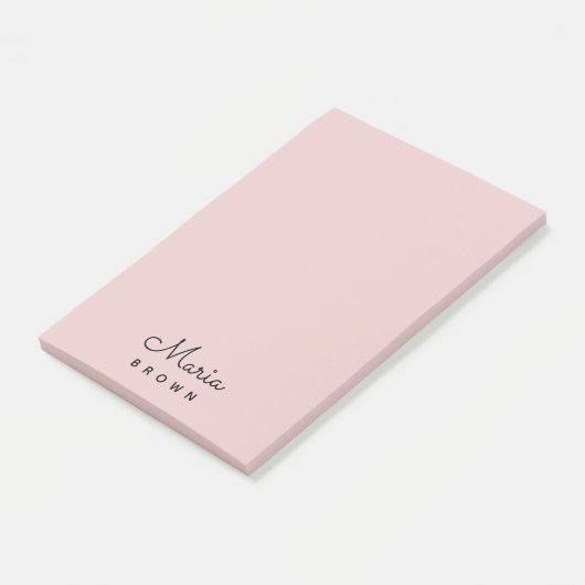 Blush Pink Modern Minimalist Feminine Post-it® Notes (Schuin)