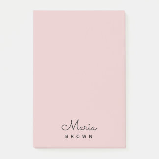 Blush Pink Modern Minimalist Feminine Post-it® Notes