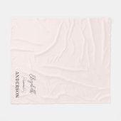 Blush Pink Modern Minimalist Fleece Deken (Voorkant (Horizontaal))