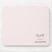 Blush Pink Modern Minimalist Muismat (Voorkant)