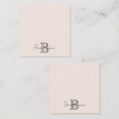 Blush Pink Modern Minimalist Notitiekaartje (Voorkant / Achterkant)