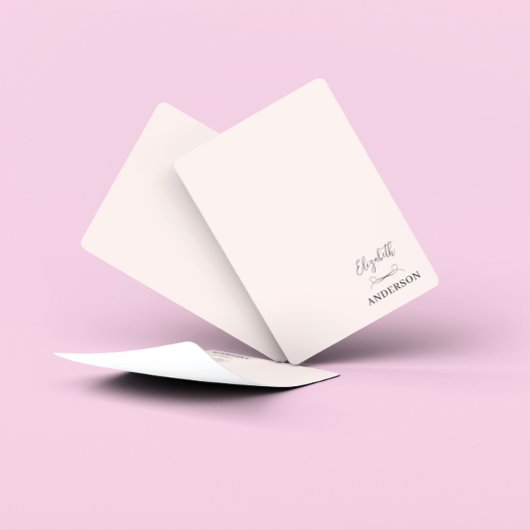 Blush Pink Modern Minimalist Pokerkaarten
