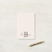 Blush Pink Modern Minimalist Post-it® Notes (Op bureau)