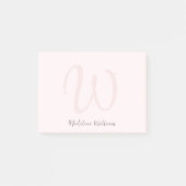 Blush Pink Modern Minimalist Post-it® Notes (Voorkant)
