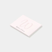 Blush Pink Modern Minimalist Post-it® Notes (Schuin)