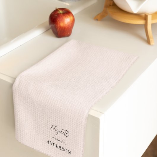 Blush Pink Modern Minimalist Theedoek