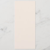 Blush Pink Modern Minimalist Weddenschap Menu (Achterkant)