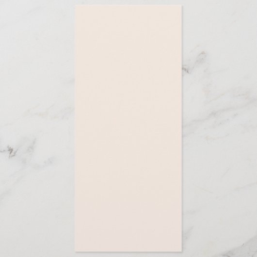 Blush Pink Modern Minimalist Weddenschap Menu (Achterkant)