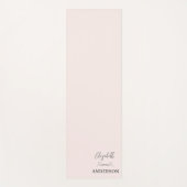 Blush Pink Modern Minimalist Yogamat (Voorkant)