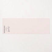 Blush Pink Modern Minimalist Yogamat (Voorkant (horizontaal))