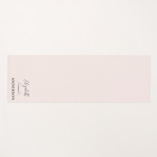 Blush Pink Modern Minimalist Yogamat (Voorkant (horizontaal))