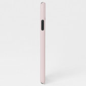 Blush Pink Modern Monogram Elegant iPhone Hoesje (Rechterkant)