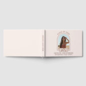 Blush Pink Modern Photo Afstuderen Roos Gold Gastenboek (Volledig)