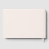 Blush Pink Modern Photo Afstuderen Roos Gold Gastenboek (Achterkant)