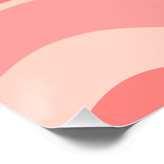 Blush Pink Modern Retro Liquid Swirl Abstract Perfect Poster (Hoek)