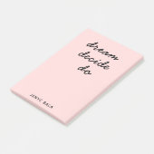 Blush Pink Modern Stylish Script Design Post-it® Notes (Schuin)
