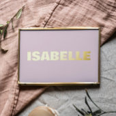 BLUSH PINK Moderne Vette EDITABLE TEKST GOLD Folie Afdrukken