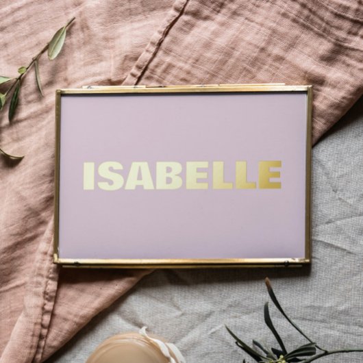 BLUSH PINK Moderne Vette EDITABLE TEKST GOLD Folie Afdrukken